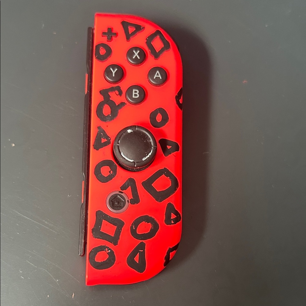 Custom Nintendo Blue and Red Patterned Controller - Picture 5 of 7